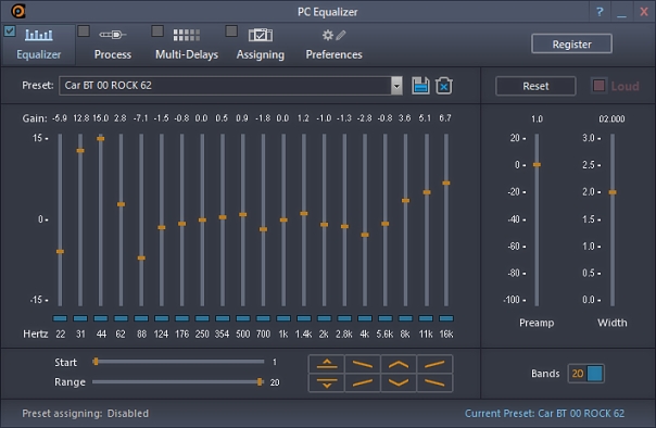 PC Equalizer Pro interface